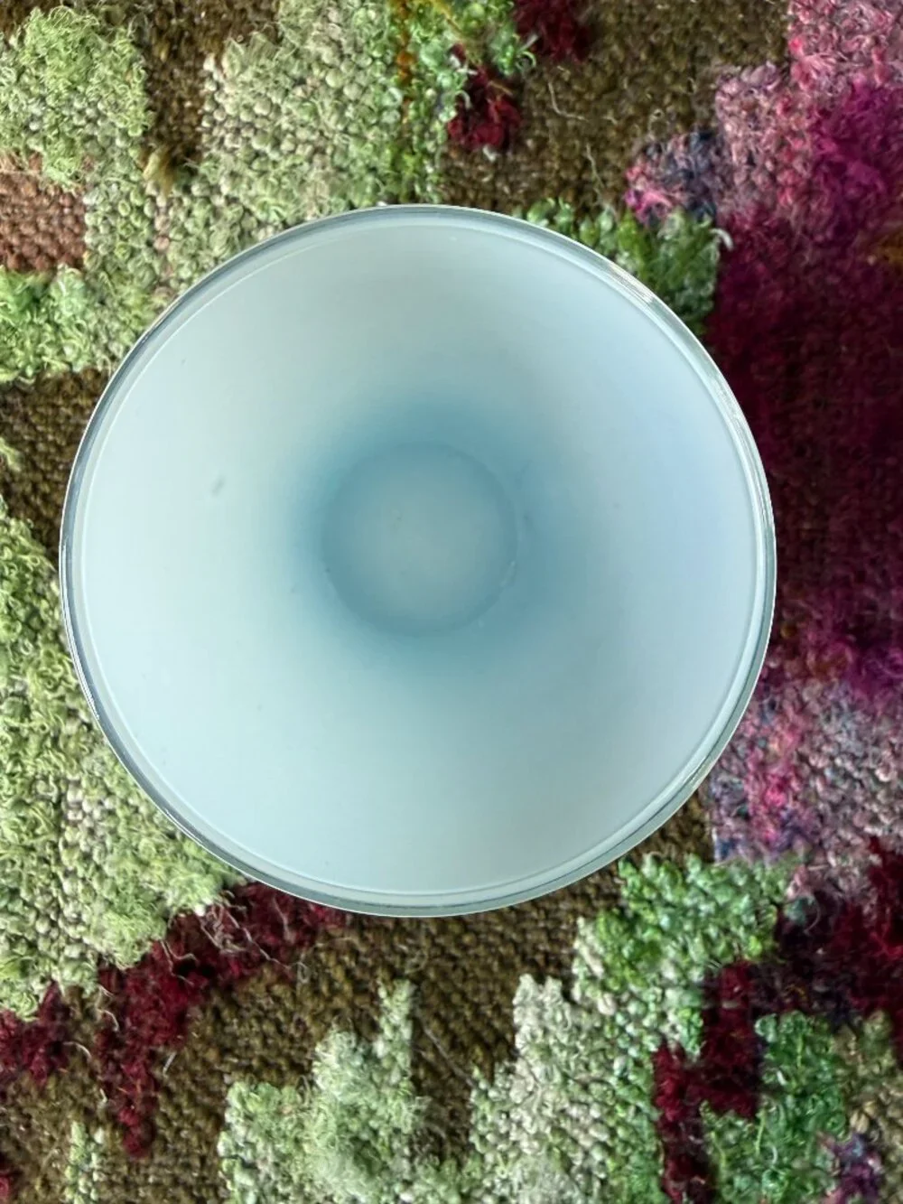 Glassybaby Candle Holder in Light Blue/Aqua